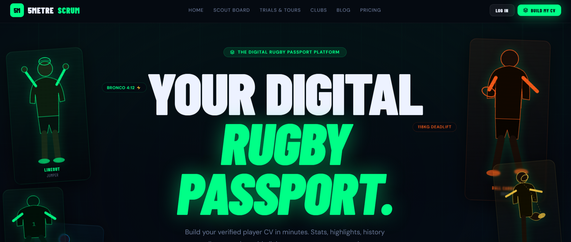 5Metre Scrum rugby SaaS platform